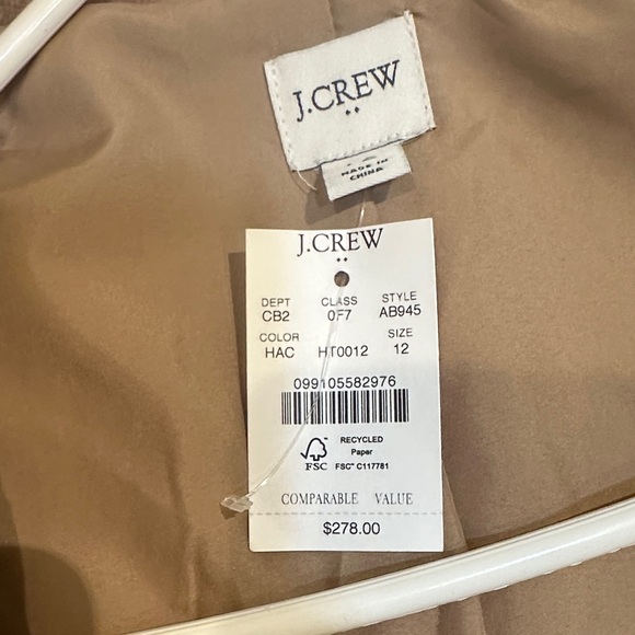 J. Crew Brown Pea Coat - Picture 3 of 3